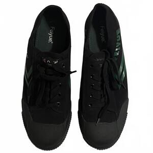 Feiyue - FE LO 1920 Martial Arts Shoes Men's Size 14M Black Green Canvas Parkour